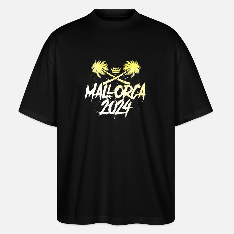 Mallorca 2024 Crown - Stanley/Stella Oversized Unisex Organic T-shirt Blaster 2.0 - black
