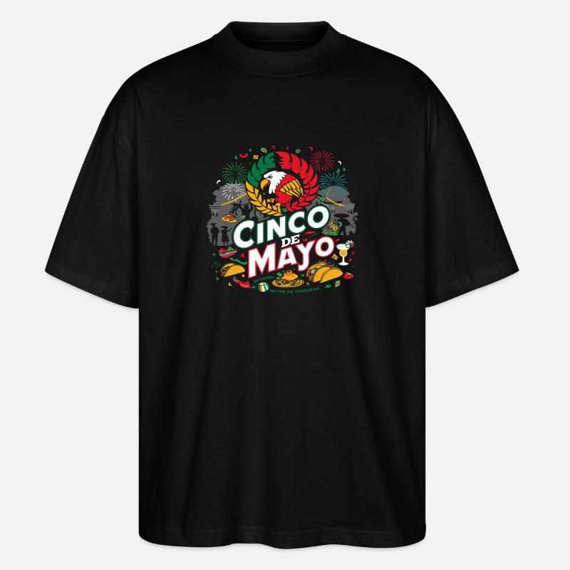 lustiger Cinco de Mayo - Stanley/Stella Oversized Unisex Bio T-Shirt Blaster 2.0 - Schwarz