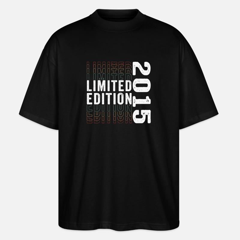 Édition limitée 2015 - Génial 8e anniversaire rétro - T-shirt bio Blaster 2.0 coupe oversize Stanley/Stella Unisexe - noir