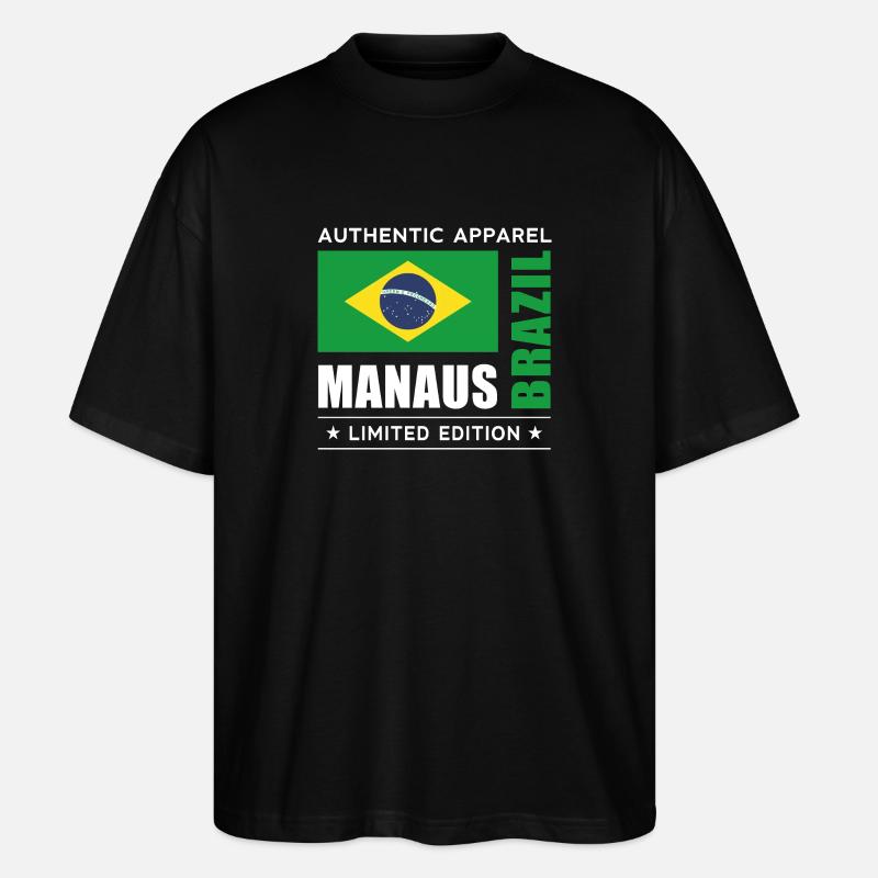 Manaus - Stanley/Stella Oversized Unisex Bio T-Shirt Blaster 2.0 - Schwarz