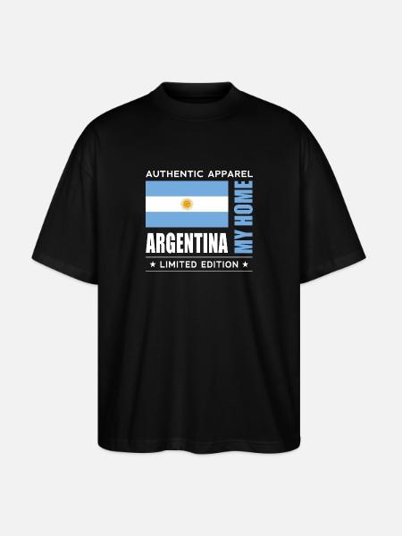 Argentine - T-shirt bio Blaster 2.0 coupe oversize Stanley/Stella Unisexe - noir