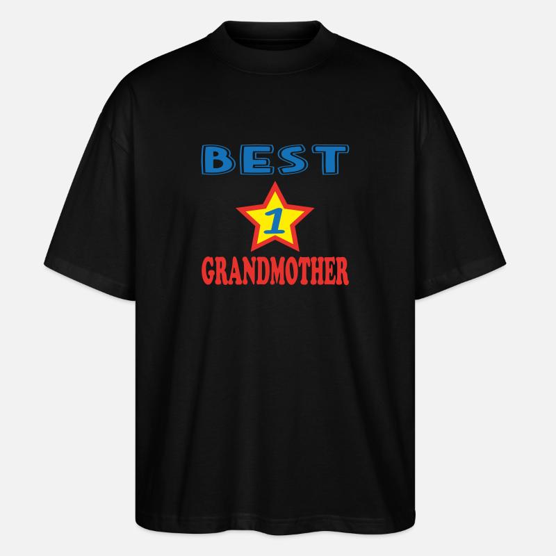 BESTE GROSSMUTTER - Stanley/Stella Oversized Unisex Bio T-Shirt Blaster 2.0 - Schwarz