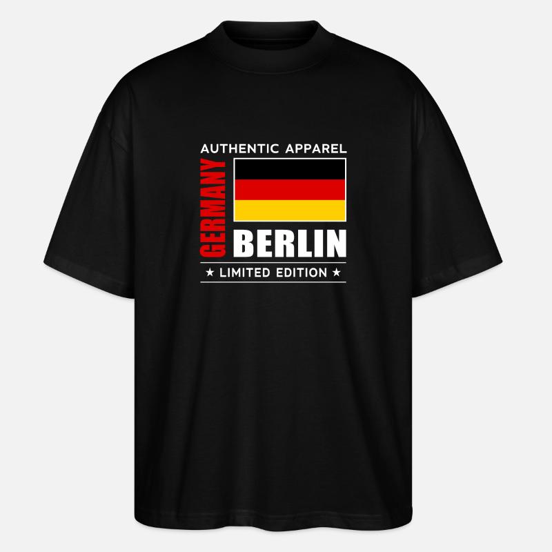 Berlin - Stanley/Stella Oversized Unisex Bio T-Shirt Blaster 2.0 - Schwarz