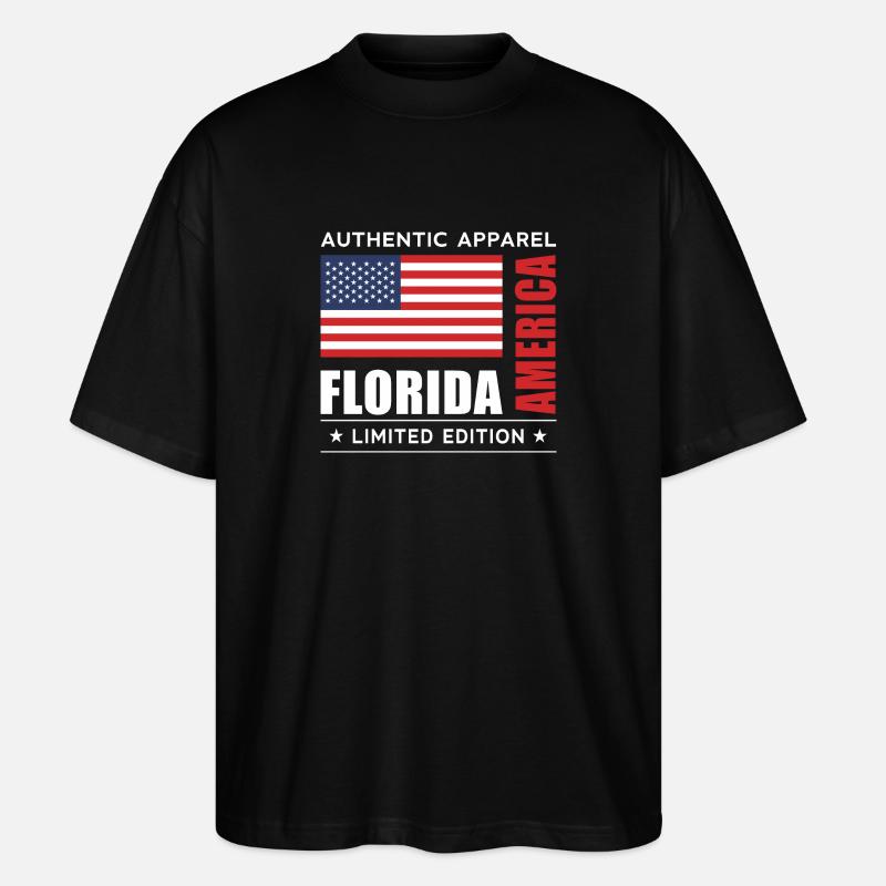 Florida - Stanley/Stella Oversized Unisex Bio T-Shirt Blaster 2.0 - Schwarz