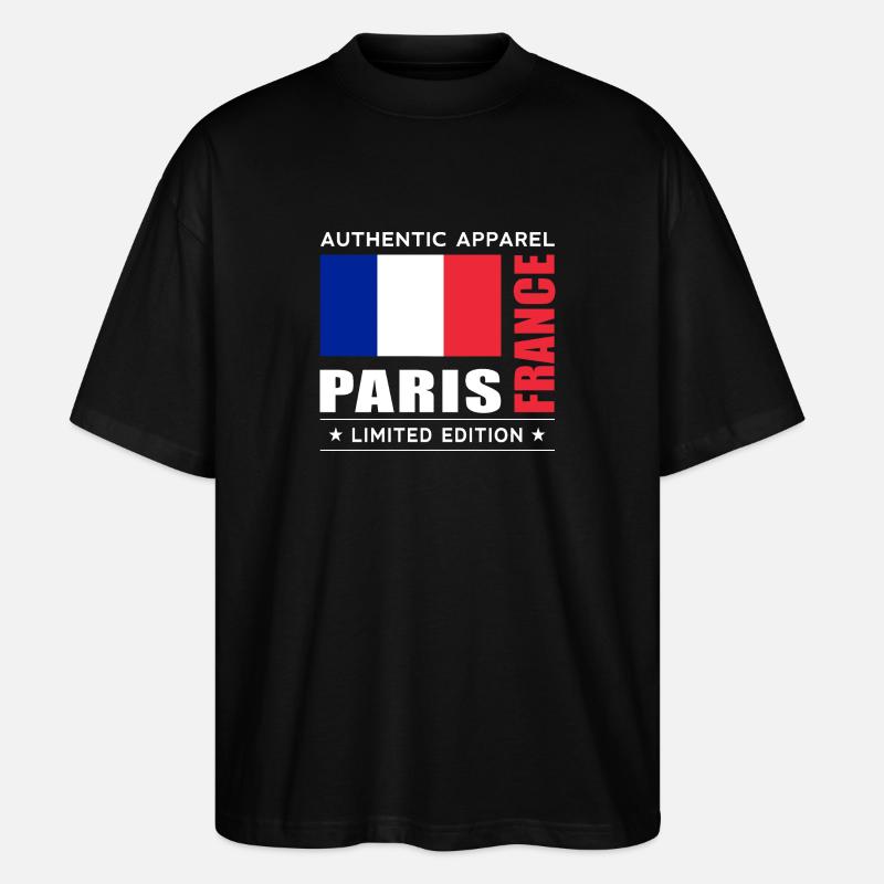 Paris - T-shirt bio Blaster 2.0 coupe oversize Stanley/Stella Unisexe - noir
