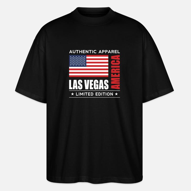 Las Vegas - Stanley/Stella Oversized Unisex Bio T-Shirt Blaster 2.0 - Schwarz