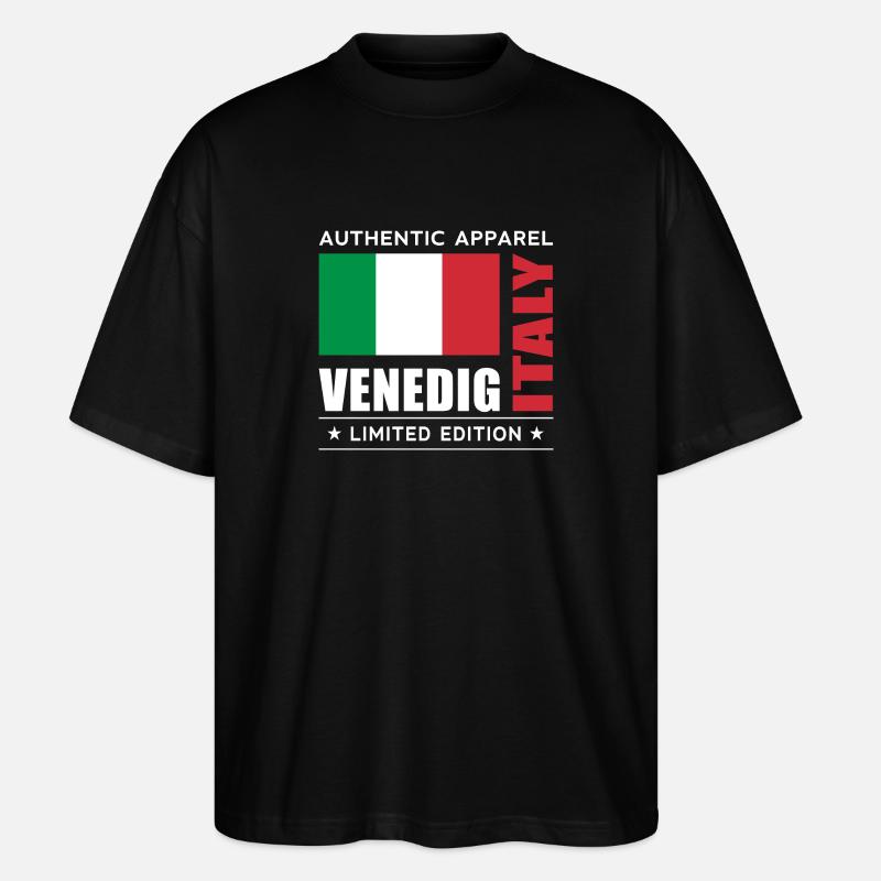 Venedig - Stanley/Stella Oversized Unisex Bio T-Shirt Blaster 2.0 - Schwarz