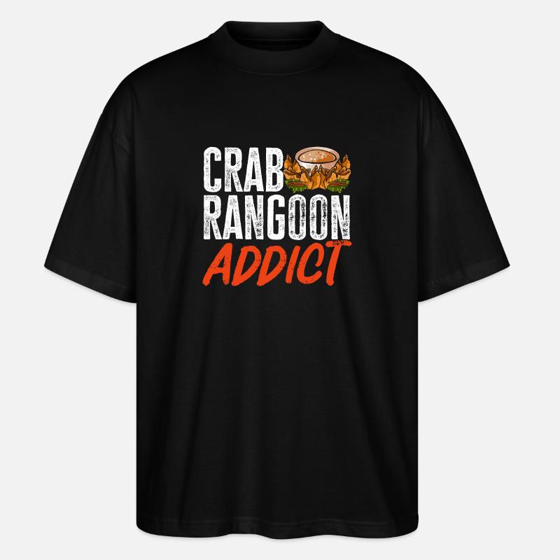 Krabben Rangoon Crab Rangoon - Stanley/Stella Oversized Unisex Bio T-Shirt Blaster 2.0 - Schwarz