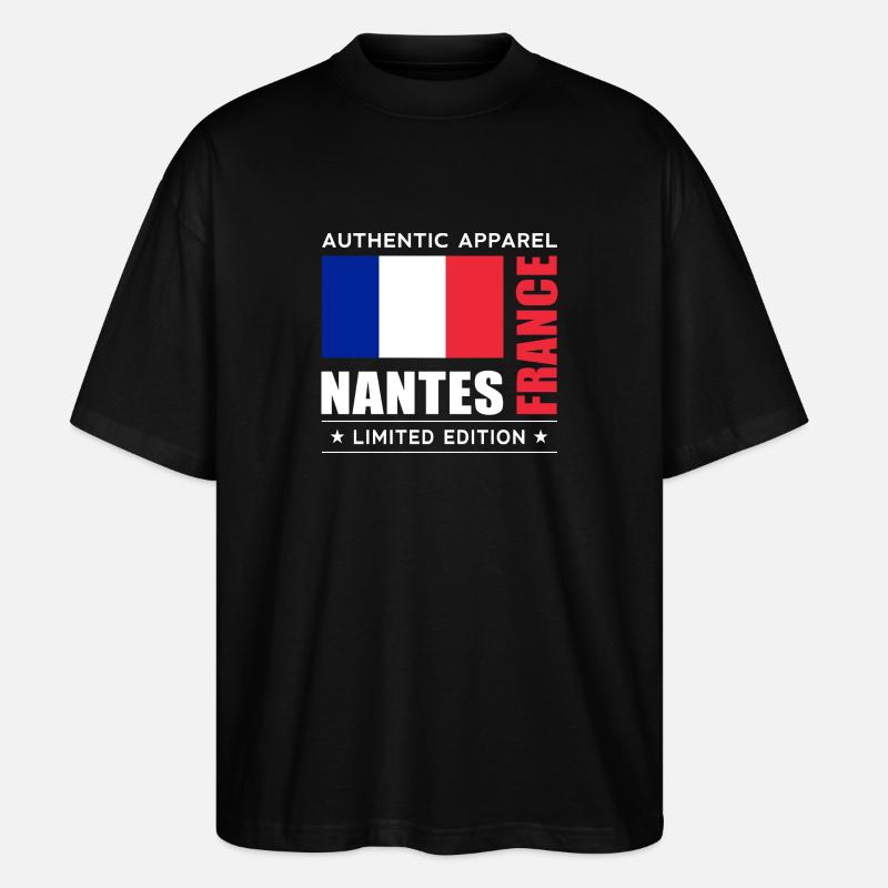 Nantes - Stanley/Stella Oversized Unisex Bio T-Shirt Blaster 2.0 - Schwarz