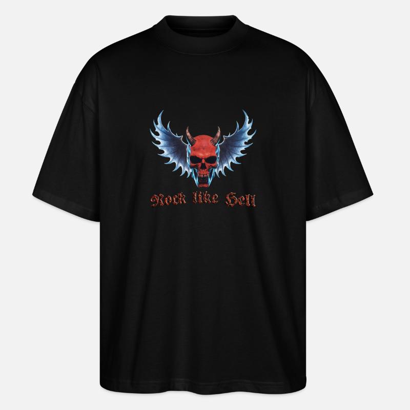 Wing Devil 2024 01 - Stanley/Stella Oversized Unisex Organic T-shirt Blaster 2.0 - black