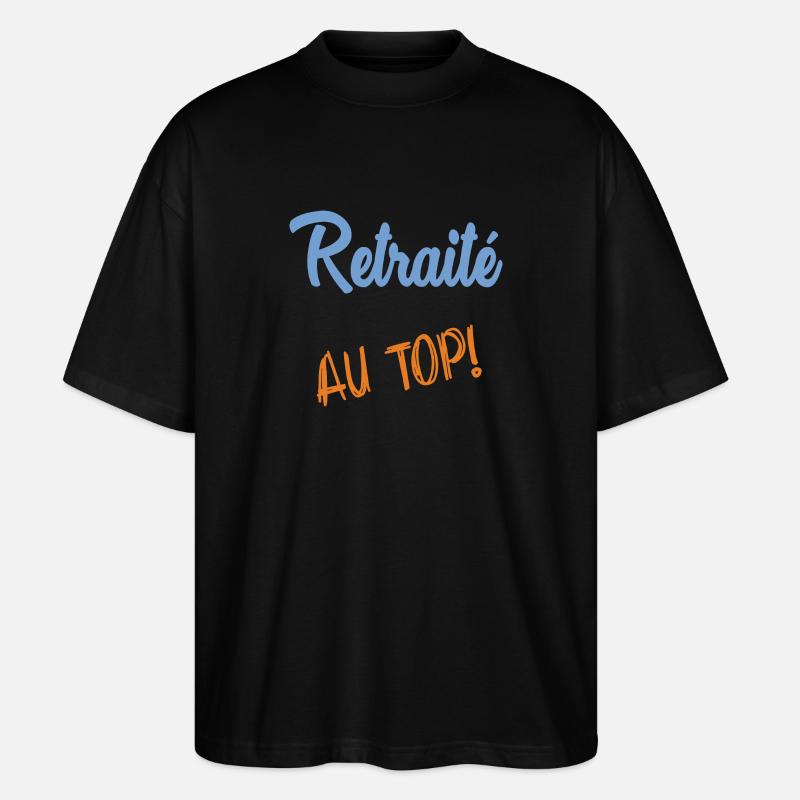 RUHESTAND - Stanley/Stella Oversized Unisex Bio T-Shirt Blaster 2.0 - Schwarz