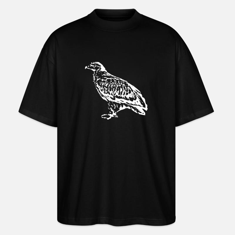Faucons Oiseaux Oiseaux - T-shirt bio Blaster 2.0 coupe oversize Stanley/Stella Unisexe - noir