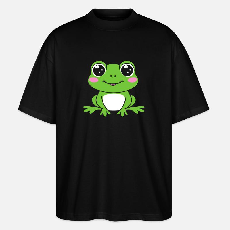 Kleiner Frosch - Stanley/Stella Oversized Unisex Bio T-Shirt Blaster 2.0 - Schwarz