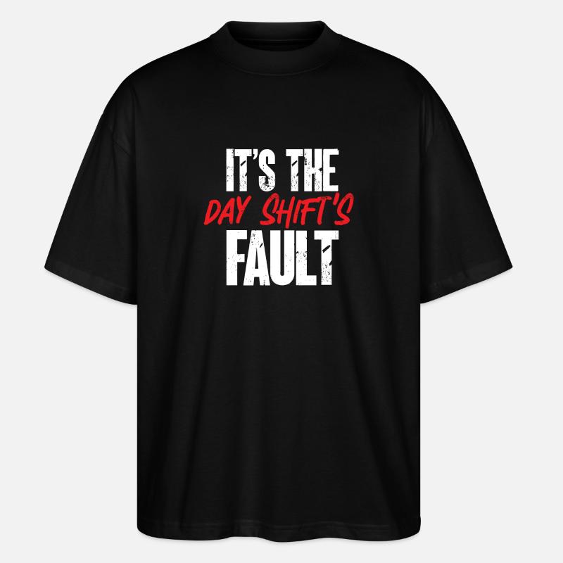 Infirmière de nuit - T-shirt bio Blaster 2.0 coupe oversize Stanley/Stella Unisexe - noir