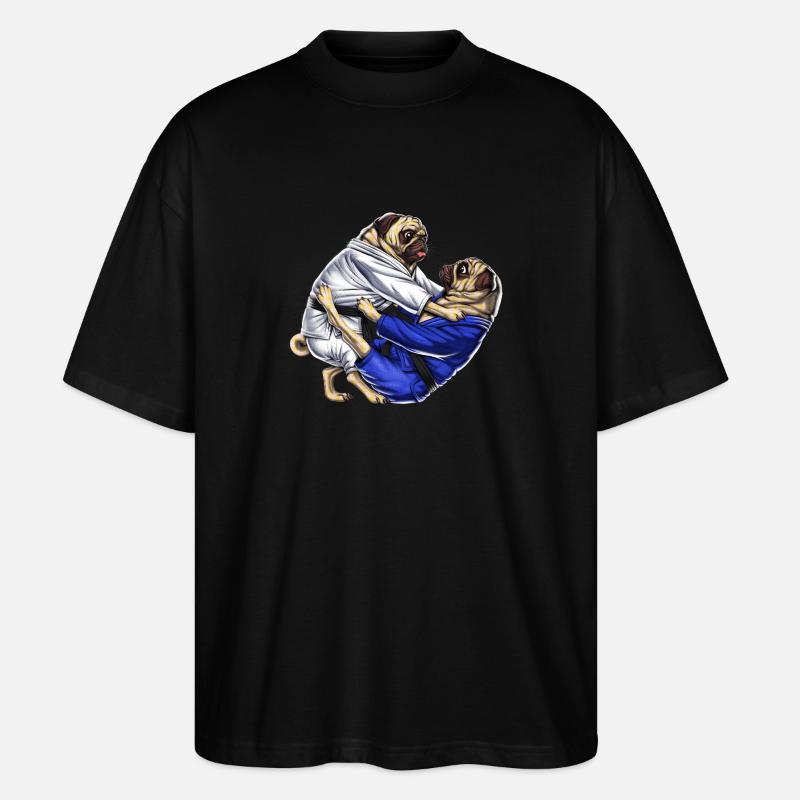 Carlins de Jiu-Jitsu - T-shirt bio Blaster 2.0 coupe oversize Stanley/Stella Unisexe - noir