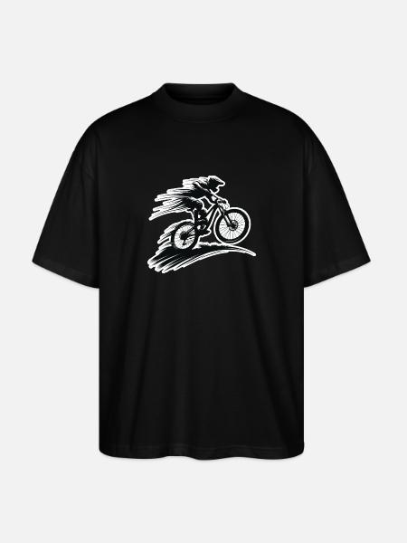 Mountainbike Design - Stanley/Stella Oversized Unisex Bio T-Shirt Blaster 2.0 - Schwarz