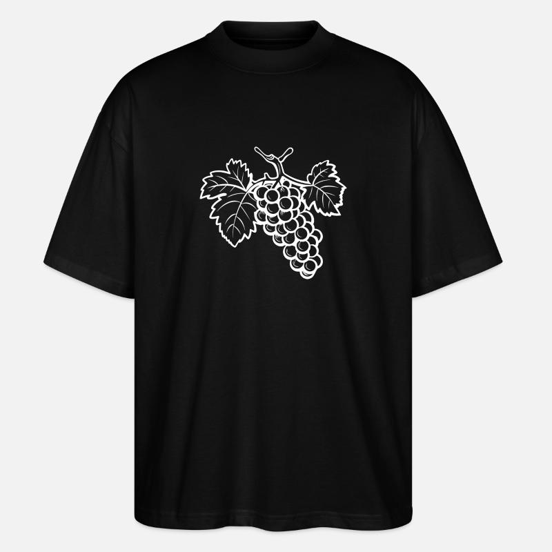 Weintrauben Symbol - Stanley/Stella Oversized Unisex Bio T-Shirt Blaster 2.0 - Schwarz