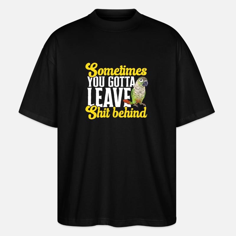 Perruche Molina Perroquet Perruche oiseau - T-shirt bio Blaster 2.0 coupe oversize Stanley/Stella Unisexe - noir