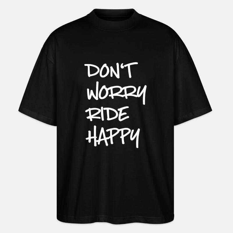 reiten - Stanley/Stella Oversized Unisex Bio T-Shirt Blaster 2.0 - Schwarz