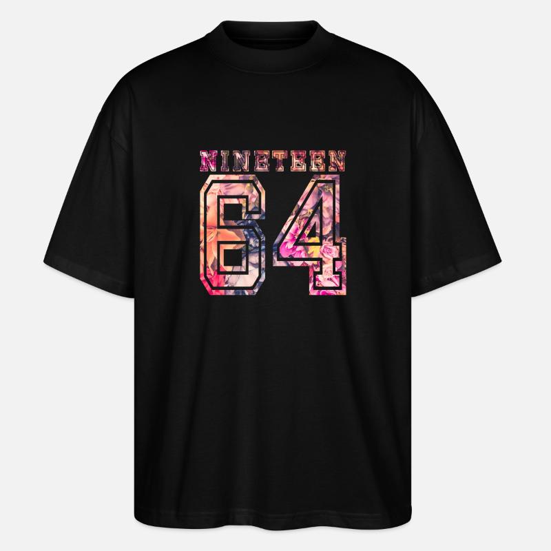 NINETEEN 1964 B - Stanley/Stella Oversized Unisex Bio T-Shirt Blaster 2.0 - Schwarz