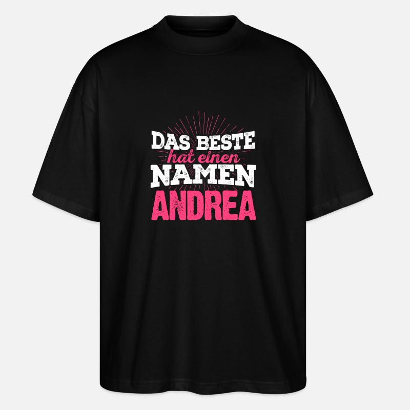 ANDREA - das Beste - Stanley/Stella Oversized Unisex Bio T-Shirt Blaster 2.0 - Schwarz