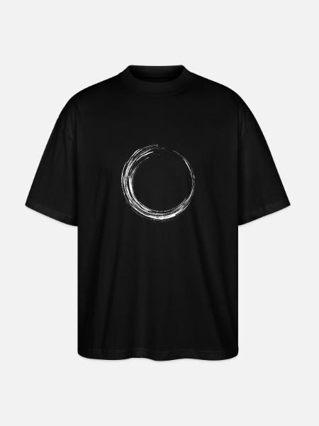 Circle Design Variant Nouveau Weß - T-shirt bio Blaster 2.0 coupe oversize Stanley/Stella Unisexe - noir