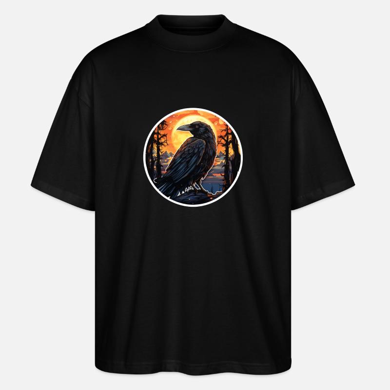 Krähe Halloween 2 - Stanley/Stella Oversized Unisex Bio T-Shirt Blaster 2.0 - Schwarz