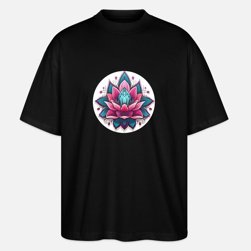 Lotus - Stanley/Stella Oversized Unisex Bio T-Shirt Blaster 2.0 - Schwarz
