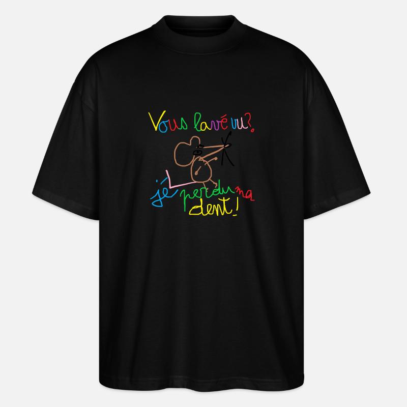 Vous lavé vu ? - T-shirt bio Blaster 2.0 coupe oversize Stanley/Stella Unisexe - noir
