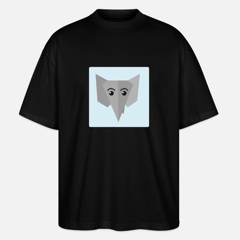 Elephant Doodle - T-shirt bio Blaster 2.0 coupe oversize Stanley/Stella Unisexe - noir