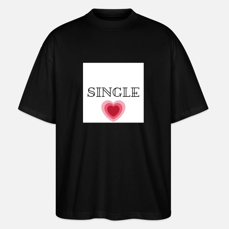 Célibataire - T-shirt bio Blaster 2.0 coupe oversize Stanley/Stella Unisexe - noir