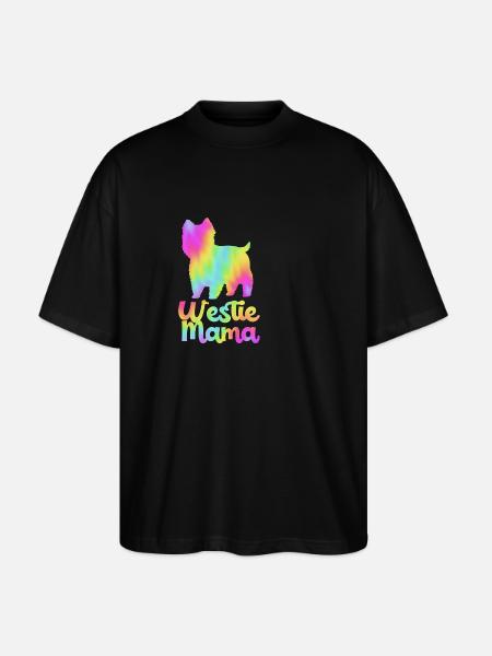 West Highland Terrier - Stanley/Stella Oversized Unisex Organic T-shirt Blaster 2.0 - black