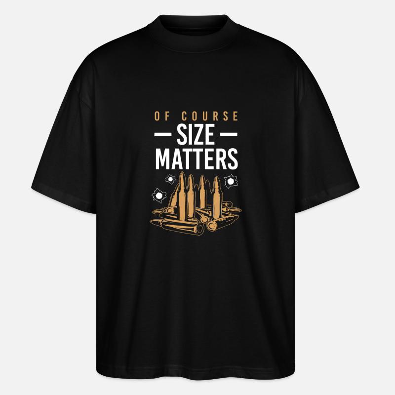 Waffe Schießen Patrone Geschenk - Stanley/Stella Oversized Unisex Bio T-Shirt Blaster 2.0 - Schwarz