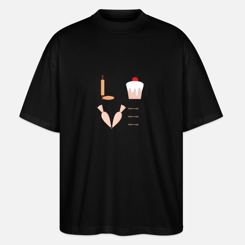 Backen - Stanley/Stella Oversized Unisex Bio T-Shirt Blaster 2.0 - Schwarz