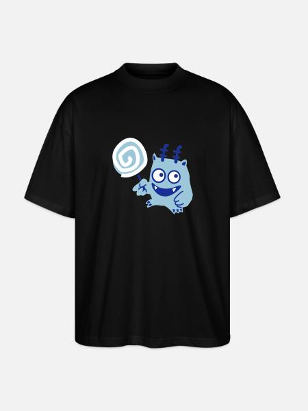 Lolly - Monster - Stanley/Stella Oversized Unisex Organic T-shirt Blaster 2.0 - black