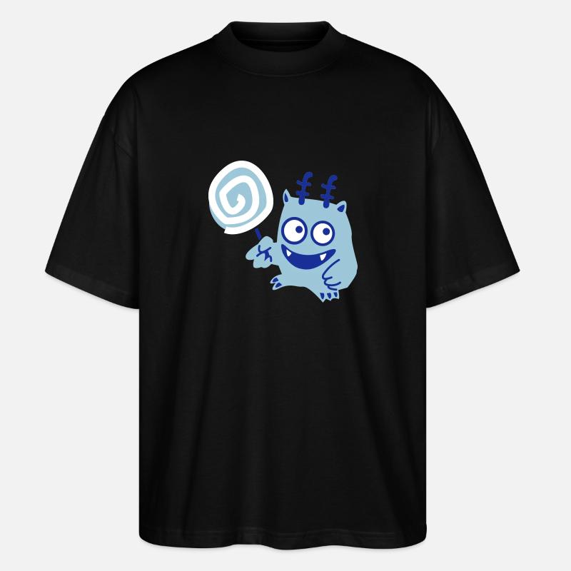Lolli-Monster - Stanley/Stella Oversized Unisex Bio T-Shirt Blaster 2.0 - Schwarz