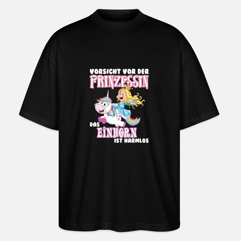 Einhorn - Stanley/Stella Oversized Unisex Bio T-Shirt Blaster 2.0 - Schwarz