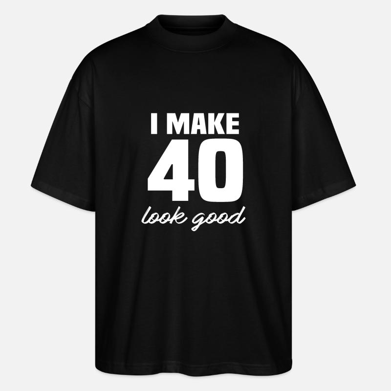 40 years - Stanley/Stella Oversized Unisex Organic T-shirt Blaster 2.0 - black