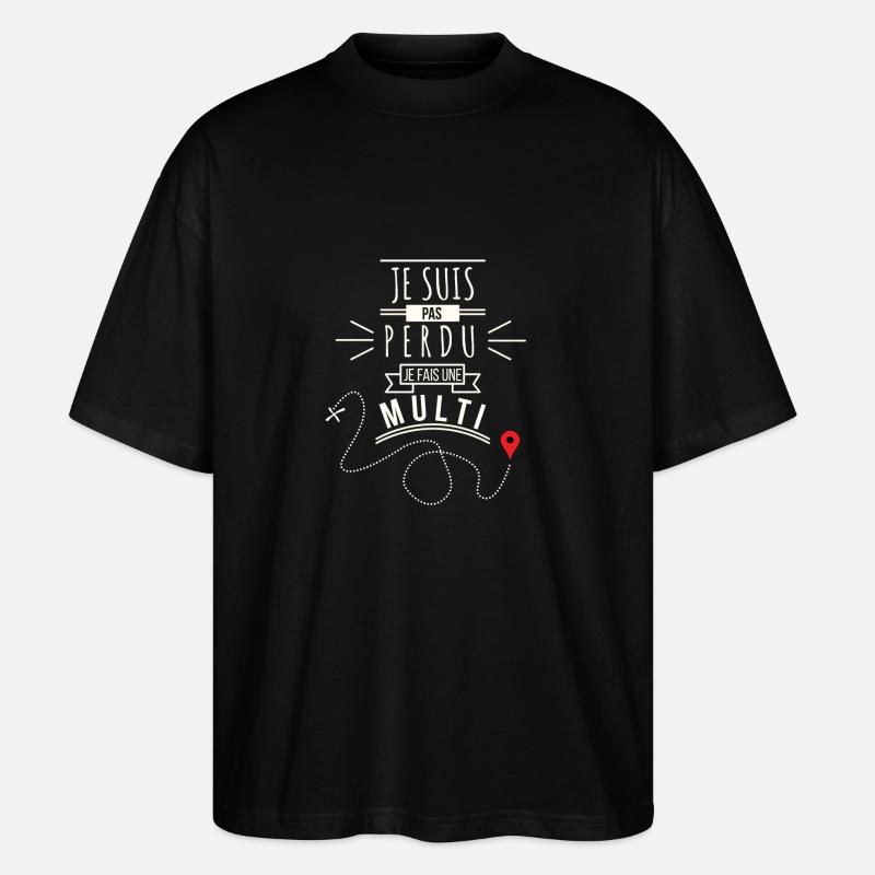MULTI - Stanley/Stella Oversized Unisex Organic T-shirt Blaster 2.0 - black