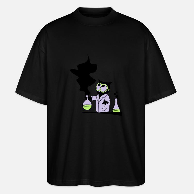 Dr rer nat Owl - Stanley/Stella Oversized Unisex Organic T-shirt Blaster 2.0 - black