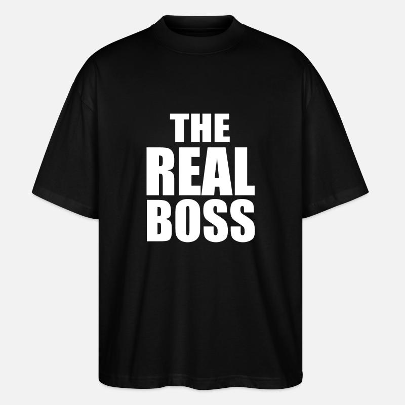 The real boss - Stanley/Stella Oversized Unisex Organic T-shirt Blaster 2.0 - black