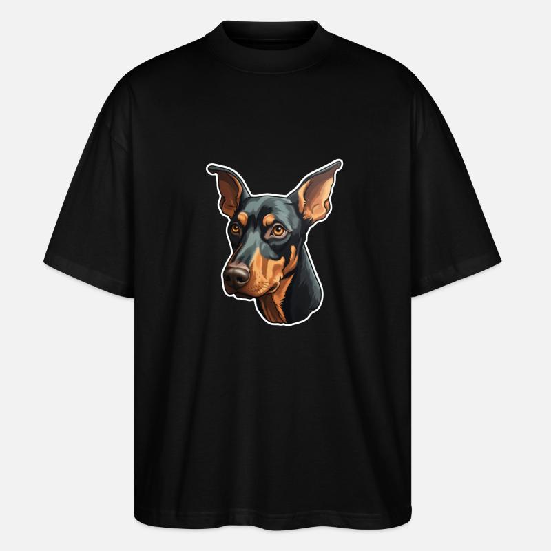 Dobermann - T-shirt bio Blaster 2.0 coupe oversize Stanley/Stella Unisexe - noir