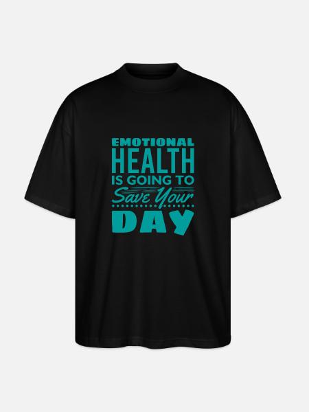 Santé émotionnelle - T-shirt bio Blaster 2.0 coupe oversize Stanley/Stella Unisexe - noir