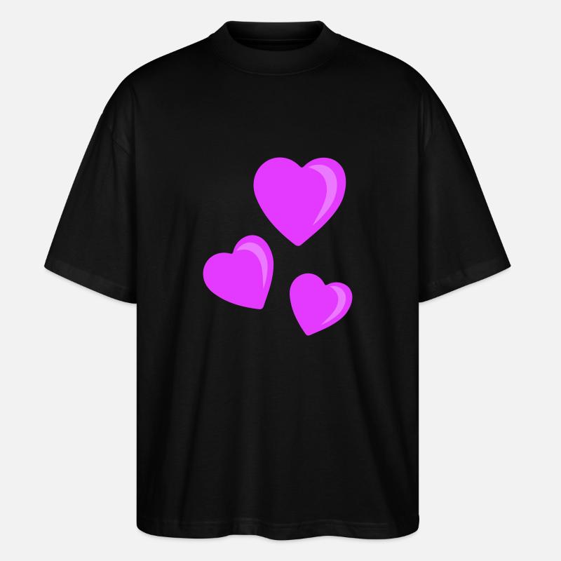 herzen - Stanley/Stella Oversized Unisex Bio T-Shirt Blaster 2.0 - Schwarz
