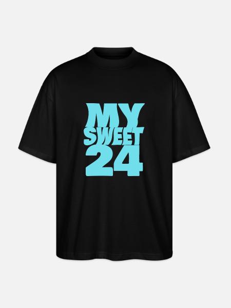 Sweet 24 - Stanley/Stella Oversized Unisex Organic T-shirt Blaster 2.0 - black