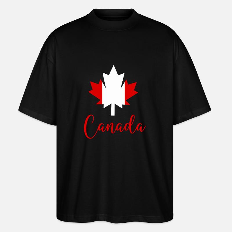 Canada Canada Feuille d’érable - T-shirt bio Blaster 2.0 coupe oversize Stanley/Stella Unisexe - noir