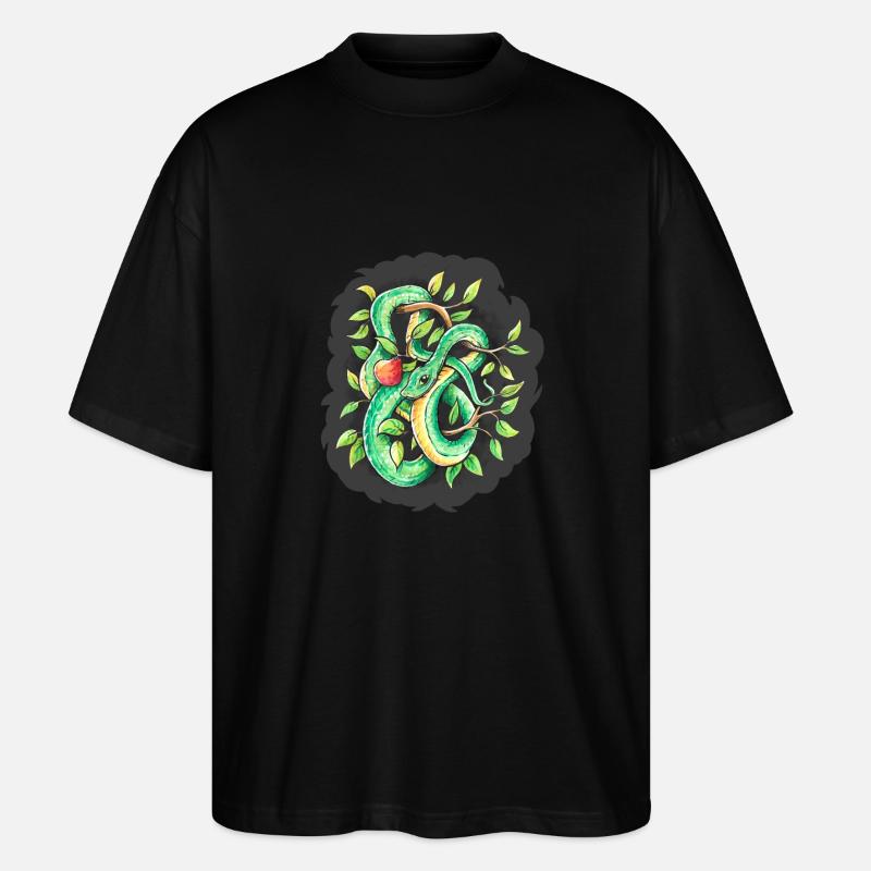 Snake - Stanley/Stella Oversized Unisex Bio T-Shirt Blaster 2.0 - Schwarz