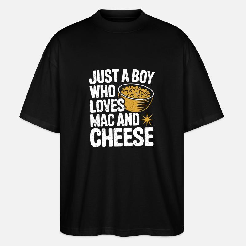 Fancy Mac 'n' Cheese - Stanley/Stella Oversized Unisex Organic T-shirt Blaster 2.0 - black