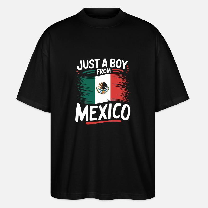 Mexique Mexique Mexicain Espagnol - T-shirt bio Blaster 2.0 coupe oversize Stanley/Stella Unisexe - noir