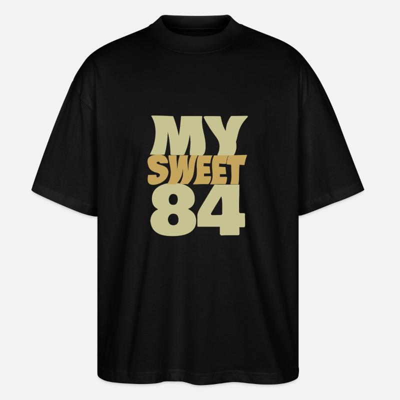 Sweet 84 - Stanley/Stella Oversized Unisex Bio T-Shirt Blaster 2.0 - Schwarz